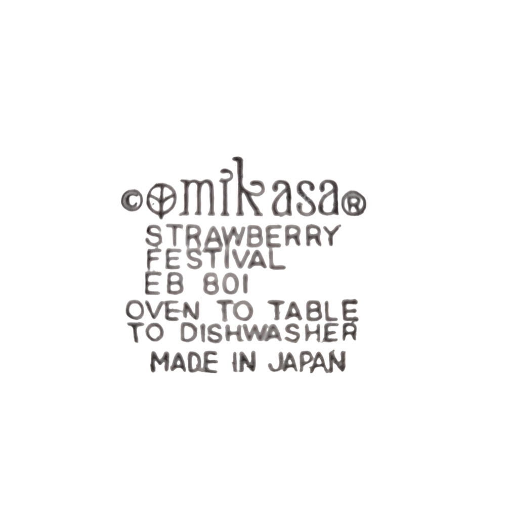 MIKASA Strawberry Festival Plates x4 Vintage - Picture 2 of 7